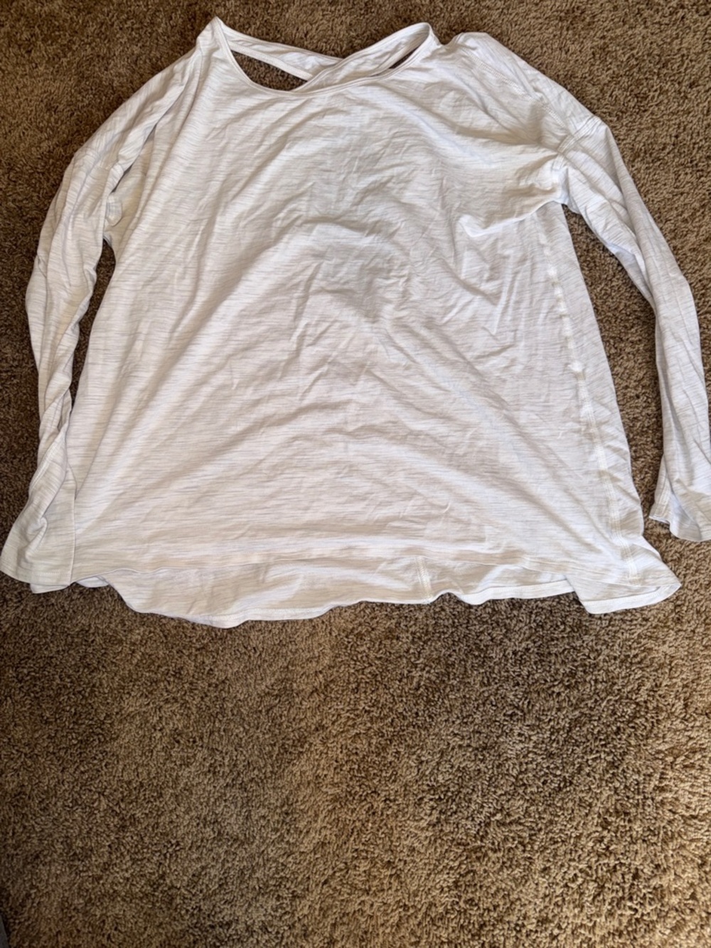 Lululemon white/gray long sleeve top